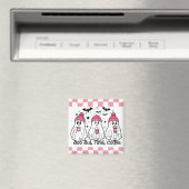 Niedlicher Ghost-Kaffee Rosa Magnet (In Situ (Geschirrspüler))