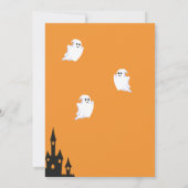 Niedlicher Ghost & Pumpkin Halloween Einladung (Rückseite)