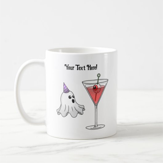 Niedlicher Ghost & Spooker Cocktail Kaffeetasse (Links)