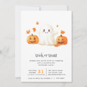 Niedlicher Ghost Spooktacular Trick oder Behandlun Einladung (Vorderseite)