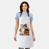 Niedlicher Ghost und Black Cat Trick oder Behandlu Schürze (Getragen)