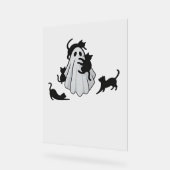 Niedlicher Ghost und Black Cats Klassischer T - Sh Acrylschild (Winkel)