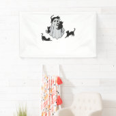 Niedlicher Ghost und Black Cats Klassischer T - Sh Banner (Insitu)