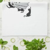 Niedlicher Ghost und Black Cats Klassischer T - Sh Geschirrtuch (Gefaltet)