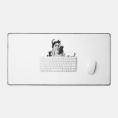 Niedlicher Ghost und Black Cats Klassischer T - Sh Schreibtischunterlage (Tastatur & Maus)