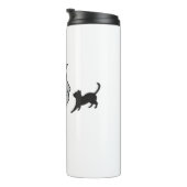 Niedlicher Ghost und Black Cats Klassischer T - Sh Thermosbecher (Nach rechts gedreht)