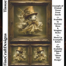 Niedlicher Ghost-Vintag-Frame DU3R-Dekoupage