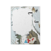 Niedlicher Ghost Winterente Notizblock (Rotiert)