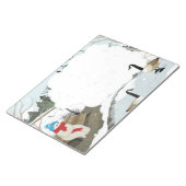 Niedlicher Ghost Winterente Notizblock (angewinkelt)