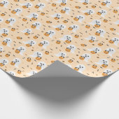 Niedlicher Ghosts Trick oder Behandlung von Candy  Geschenkpapier (Ecke)