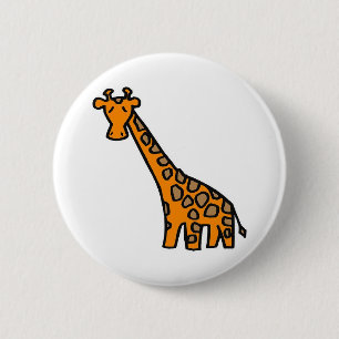 Niedlicher Giaffe Knopf Button