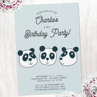 Niedlicher Gigant Panda Bär Erste Geburtstagsparty