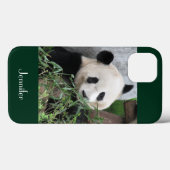 Niedlicher Gigant Panda dunkelgrüner Hintergrund,  Case-Mate iPhone Hülle (Rückseite (Horizontal))