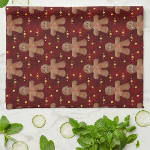 Niedlicher Gingerbrot-Mann Handtuch