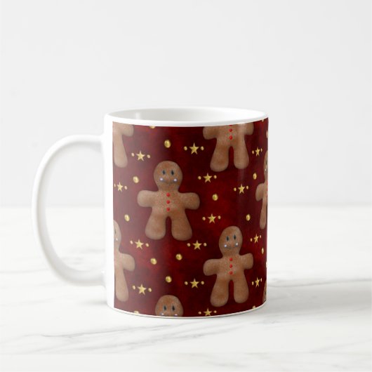 Niedlicher Gingerbrot-Mann Kaffeetasse (Links)