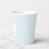 Niedlicher Gingham-Bogen-Krawatte Kinderdusche Pappbecher (Links)