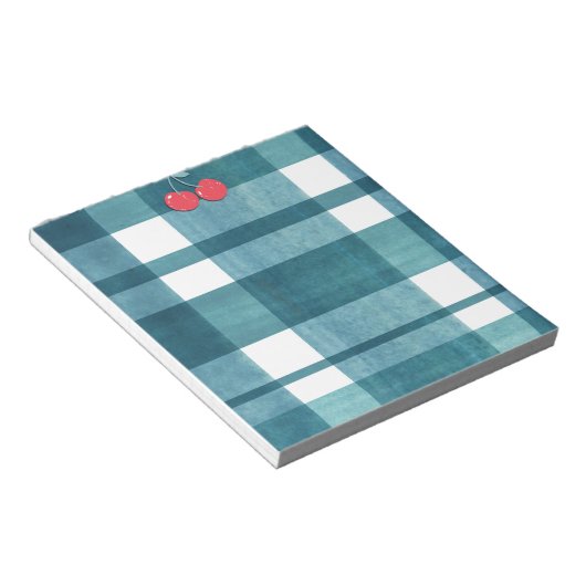 Niedlicher Gingham Notizblock (angewinkelt)