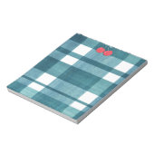 Niedlicher Gingham Notizblock (Rotiert)