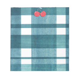 Niedlicher Gingham Notizblock