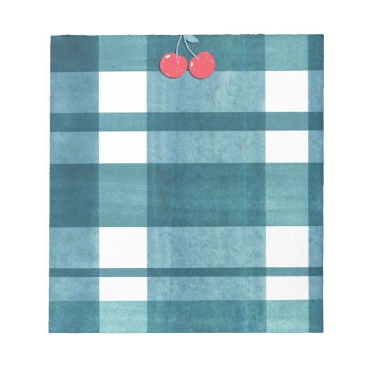 Niedlicher Gingham Notizblock (Vorderseite)