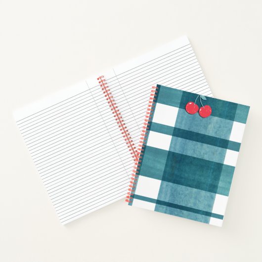 Niedlicher Gingham Notizblock (Innenseite)