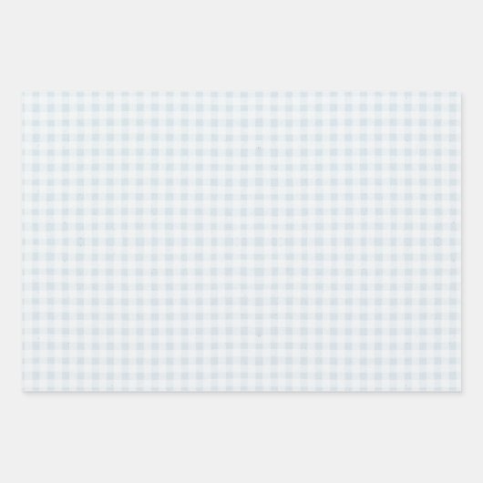 Niedlicher Gingham und Dots Klassiker Geschenkpapier Set (Vorderseite 3)