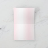 Niedlicher Girl Baby Bear Pilot Rosa Flugzeug Schö Dankeskarte (Innenseite)