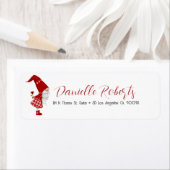 Niedlicher Girl-Gnome mit rote Rose (Insitu)