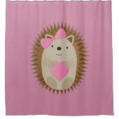 Niedlicher Girl-Igel Duschvorhang (Vorderseite)