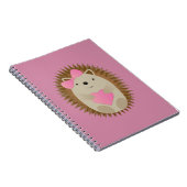 Niedlicher Girl-Igel Notizblock (Rechte Seite)
