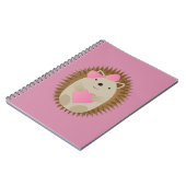 Niedlicher Girl-Igel Notizblock (Linke Seite)