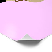 Niedlicher Girl-Igel Poster (Ecke)