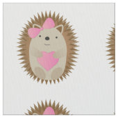 Niedlicher Girl-Igel Stoff (Nahaufnahme)