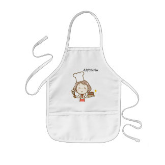Niedlicher Girl-Koch Kinderschürze
