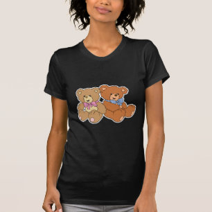 Niedlicher Girl- und Boy-Bär T-Shirt
