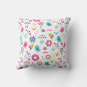 Niedlicher Girly Flower Garden mit Birnen und Bien Kissen (Rückseite)