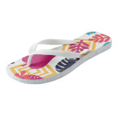 Niedlicher Girly Fun Tropical Badesandalen (Schrägansicht)