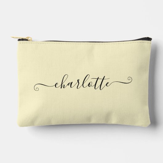 Niedlicher Girly Minimalistischer Individuelle Nam Zubehörtasche (Vorderseite)