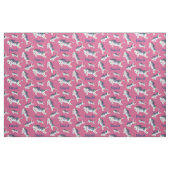 Niedlicher Girly Pink Individuelle Name Zebra gedr Stoff (Fat Quarter (45,7 x 55,9 cm))