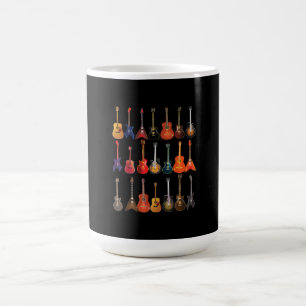 Niedlicher Gitarrenrock und Roll-Musikinstrumente Kaffeetasse