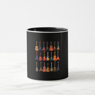 Niedlicher Gitarrenrock und Roll-Musikinstrumente Tasse