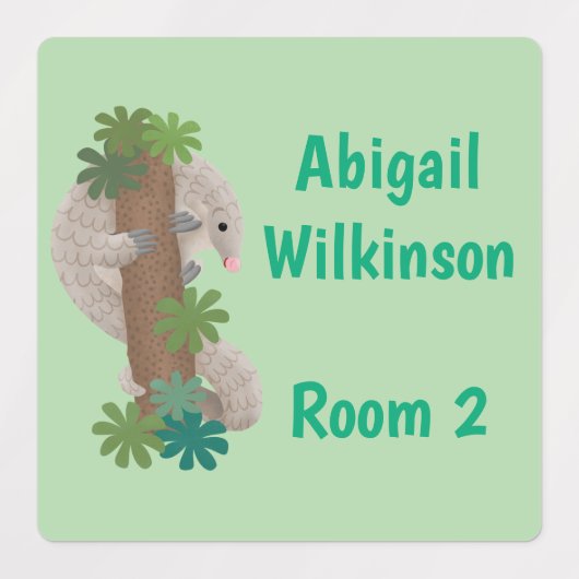 Niedlicher Glatteigenvorleger personalisiert Etiketten (Design 1)