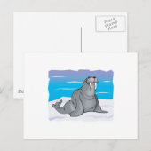 niedlicher Glattwal Postkarte (Vorne/Hinten)