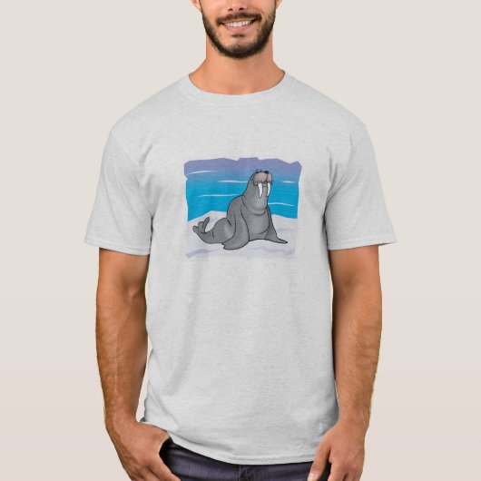 niedlicher Glattwal T-Shirt (Vorderseite)