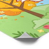 Niedlicher Glaube an Liebe Kindness Bäume Blume Vö Poster (Ecke)