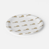 Niedlicher Gleitschutz Pappteller (Schrägansicht)