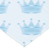 Niedlicher Glitzer-Baby-Blau-Kronprinz Gewohnheit Tischdecke (Schrägansicht)