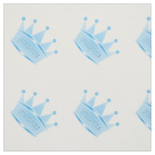 Niedlicher Glitzer-Baby-Blau-Kronprinz Stoff
