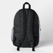 Niedlicher Glitzer Bedruckter Rucksack (Rückseite)