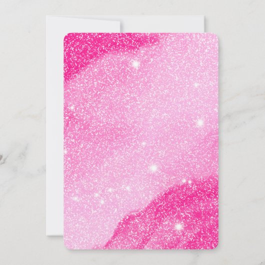 Niedlicher Glitzer Doll Nutcracker Weihnachts-Part Einladung (Rückseite)